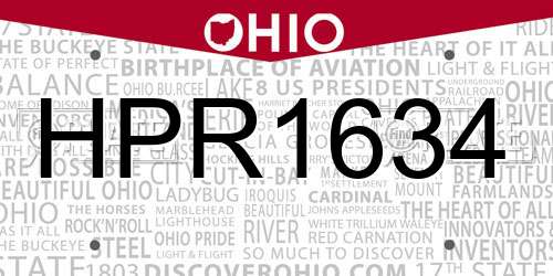 HPR1634 Ohio License Plate
