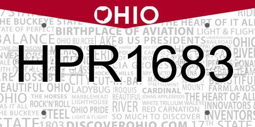 HPR1683 Ohio License Plate