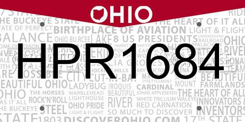 HPR1684 Ohio License Plate