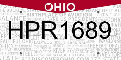 HPR1689 Ohio License Plate