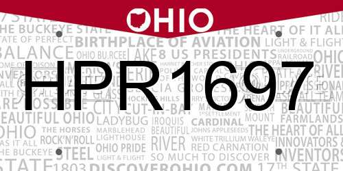 HPR1697 Ohio License Plate