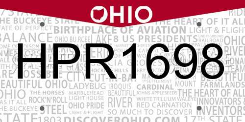 HPR1698 Ohio License Plate