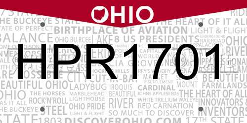 HPR1701 Ohio License Plate