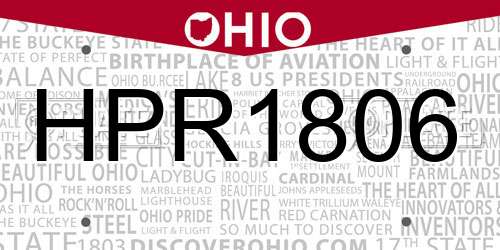 HPR1806 Ohio License Plate