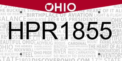 HPR1855 Ohio License Plate
