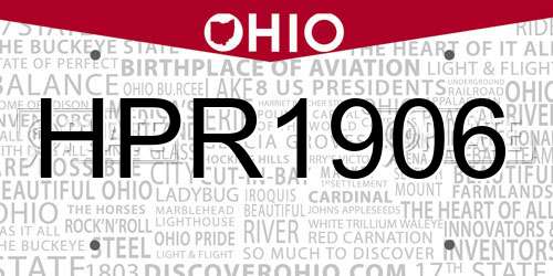 HPR1906 Ohio License Plate