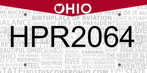 HPR2064 Ohio License Plate