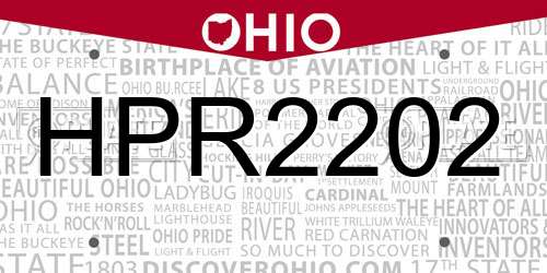 HPR2202 Ohio License Plate