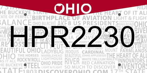 HPR2230 Ohio License Plate
