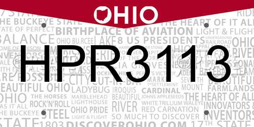 HPR3113 Ohio License Plate