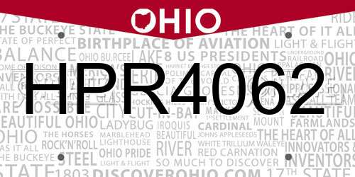 HPR4062 Ohio License Plate