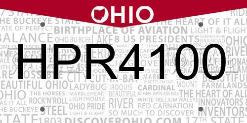 HPR4100 Ohio License Plate