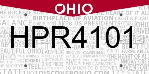 HPR4101 Ohio License Plate
