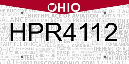 HPR4112 Ohio License Plate