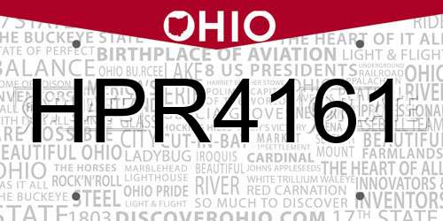 HPR4161 Ohio License Plate
