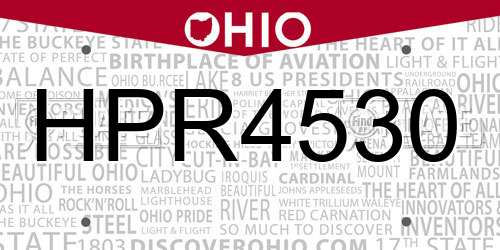 HPR4530 Ohio License Plate