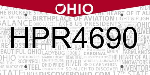 HPR4690 Ohio License Plate