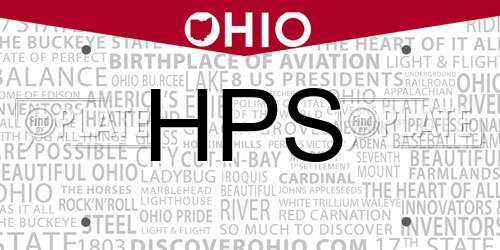 HPS Ohio License Plate