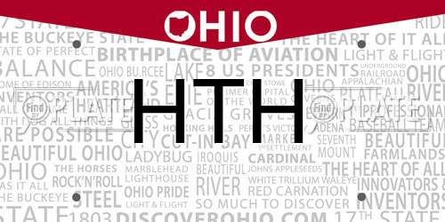 HTH Ohio License Plate