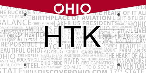 HTK Ohio License Plate