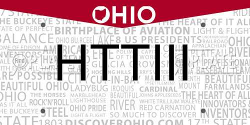 HTTIII Ohio License Plate