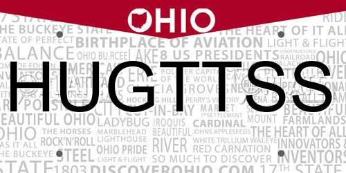 HUGTTSS Ohio License Plate