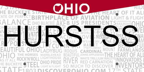 HURSTSS Ohio License Plate