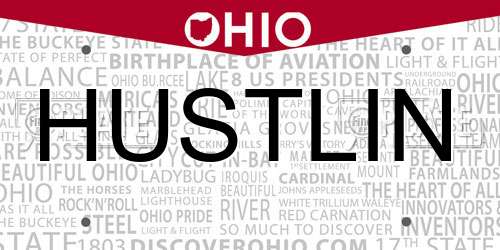 HUSTLIN Ohio License Plate