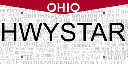HWYSTAR Ohio License Plate