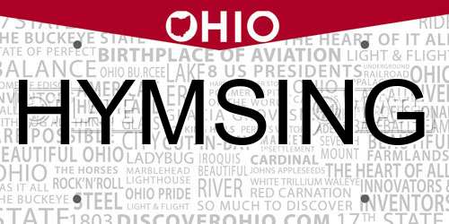 HYMSING Ohio License Plate