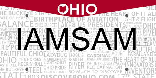 IAMSAM Ohio License Plate