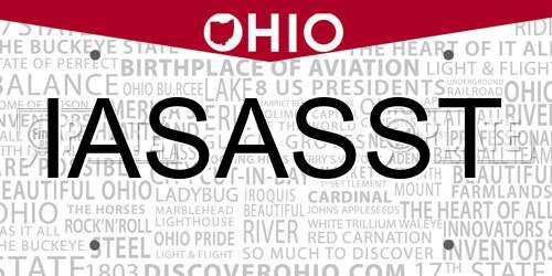 IASASST Ohio License Plate