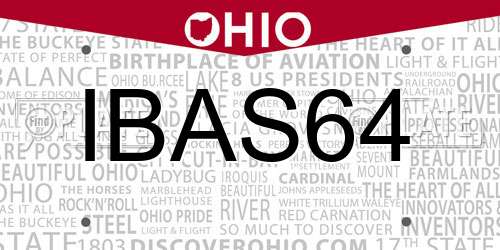 IBAS64 Ohio License Plate