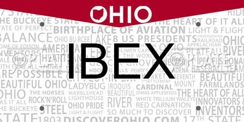 IBEX Ohio License Plate