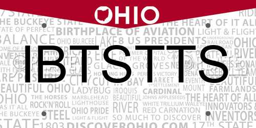 IBTSTTS Ohio License Plate