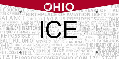 ICE Ohio License Plate