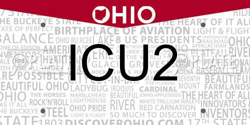 ICU2 Ohio License Plate