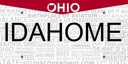 IDAHOME Ohio License Plate
