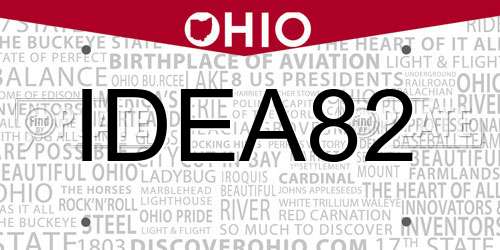 IDEA82 Ohio License Plate