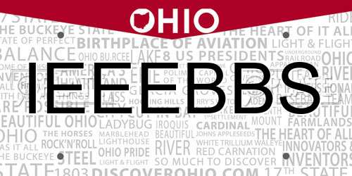 IEEEBBS Ohio License Plate