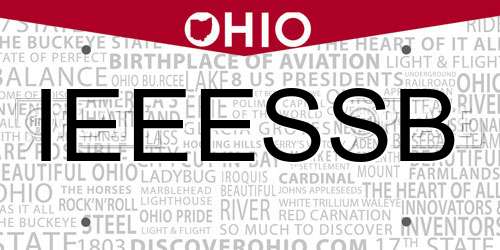 IEEESSB Ohio License Plate