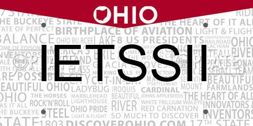 IETSSII Ohio License Plate
