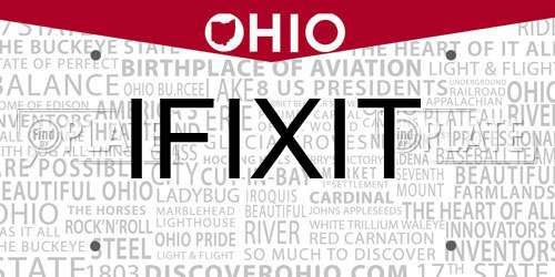 IFIXIT Ohio License Plate