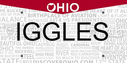 IGGLES Ohio License Plate