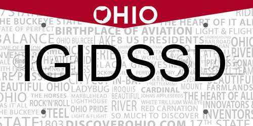 IGIDSSD Ohio License Plate