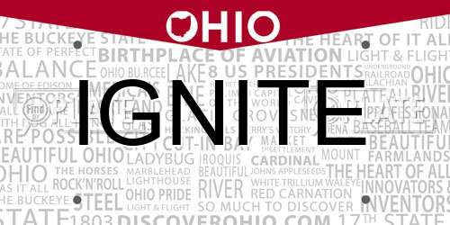 IGNITE Ohio License Plate