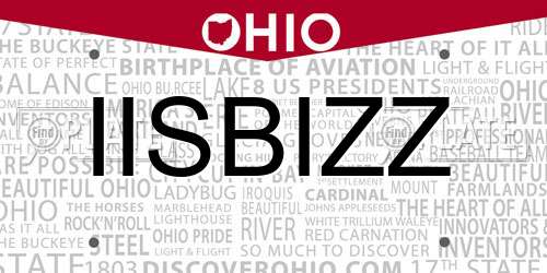 IISBIZZ Ohio License Plate
