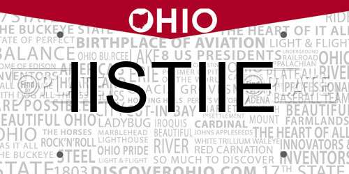 IISTIIE Ohio License Plate