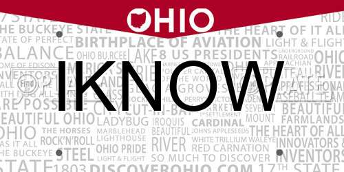 IKNOW Ohio License Plate