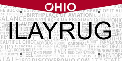 ILAYRUG Ohio License Plate